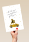 kerstkaart auto it is the most wonderful time of the year