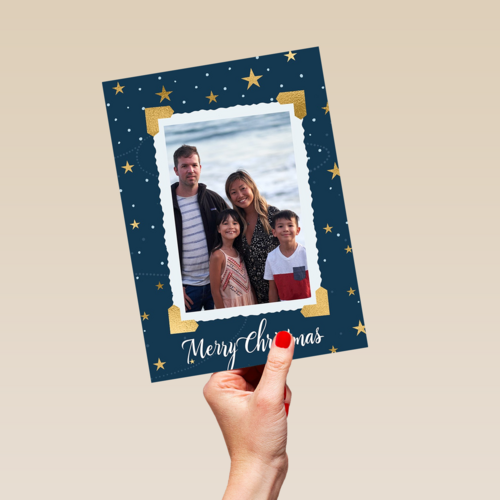 kerstkaart fotokaart hoekjes