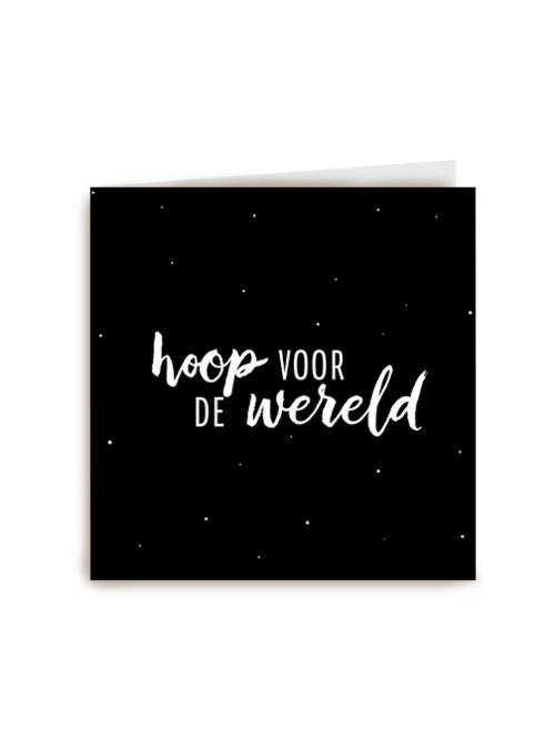 hallmark kerstkaart hoop voor de wereld