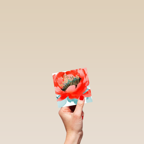 watercolor bloem blanco