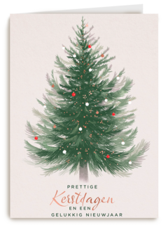 Prettige kerstdagen kerstboom