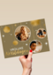 kerstkaart fotokaart vrolijke kerstdagen 3 kaders