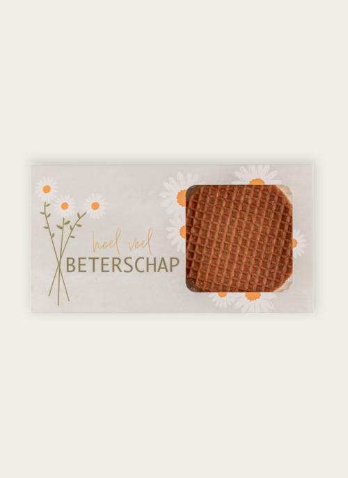 Heel Veel Beterschap Stroopwafels 6 Stuks | Hallmark Cadeau Koek En Cake |