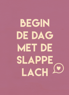sporta op kamp kaart begin de dag met de slappe lach