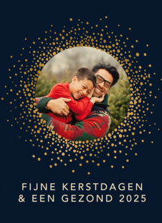 Fotokaart kerst gezond nieuwjaar 2025