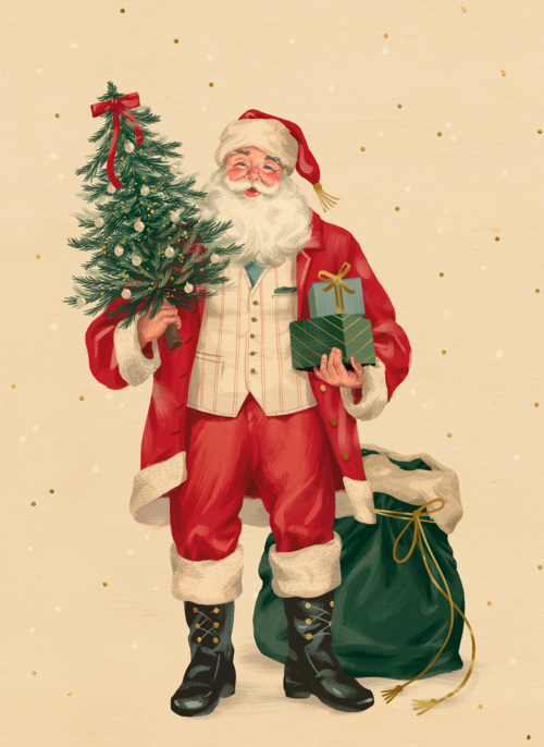 Houten kaart Kerst | Hallmark | Houten kaart Kerst | Hallmark | Santa Claus