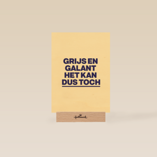 verjaardag kaart andc grappig grijs en galant het kan dus toch