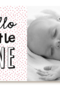 fotokaart hello little one roze