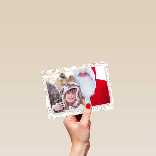 kerstman fotokaart