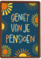 Pensioen kaart zonnetjes