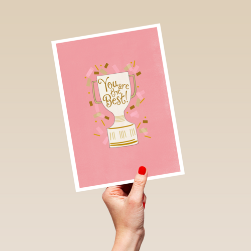 Complimentkaart you are the best