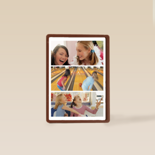 dubbele fotokaart staand drie liggende foto