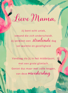 moederdag kaart klassiek geniet met volle teugen van deze moederdag