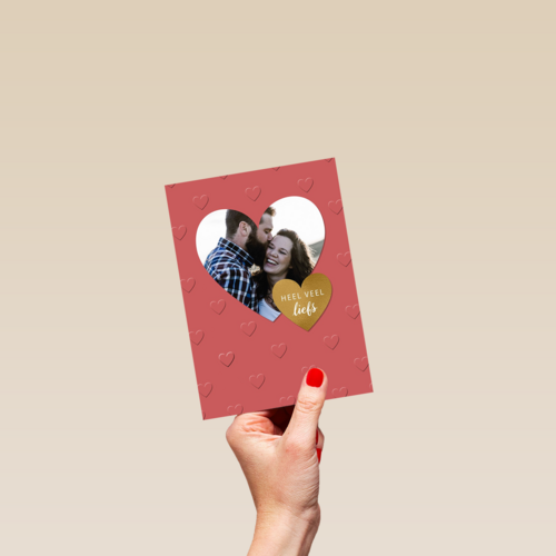 valentijnskaart foto rood heel veel liefs