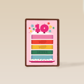 Hiep Hiep Hoera 10 jaar meisje