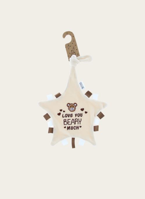 Tutteldoekje Love You Knuffelbeery Much Beige | Vib Cadeau Baby |