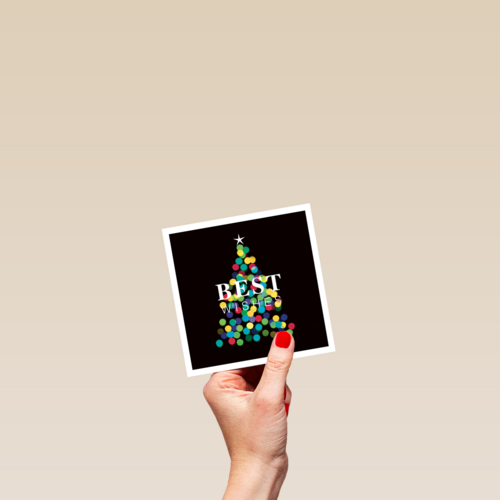 kerstkaart best wishes
