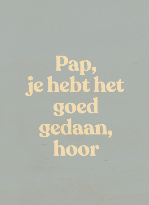 vaderdag kaart andc pap goed gedaan hoor