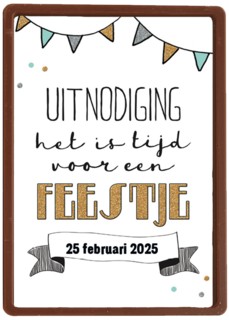 uitnodiging feest het is tijd voor een feestje