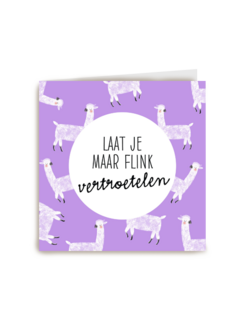 lama flink vertroetelen