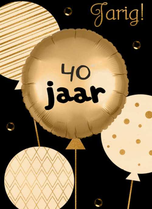 Houten Kaart Verjaardagskaarten | Verjaardag Kaart Leeftijden 40 Ballon