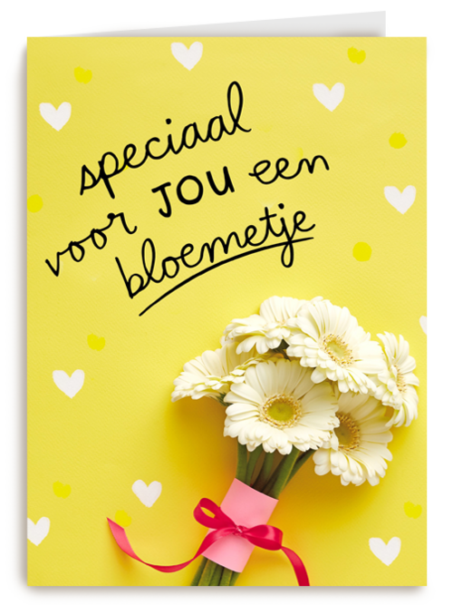 Beterschap kaart Speciaal voor jou een bloemetje