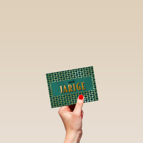 verjaardag kaart voor de jarige