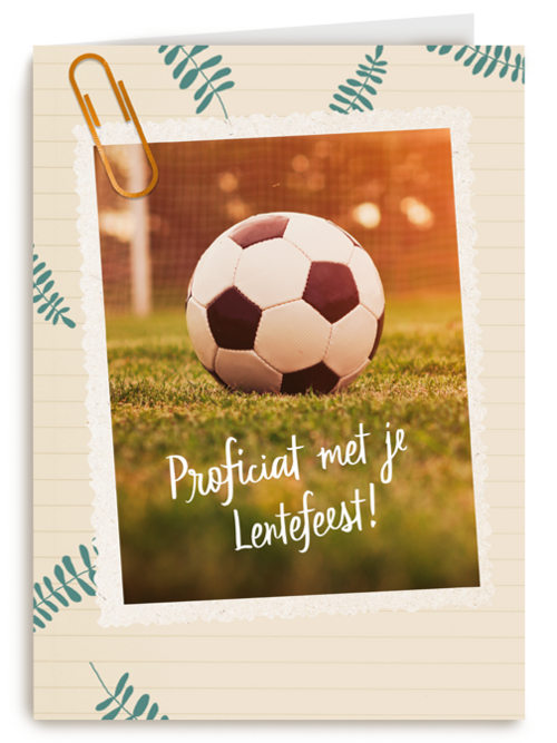 Kaart Hallmark | Lentefeest | Proficiat Met Je Lentefeest Voetbal
