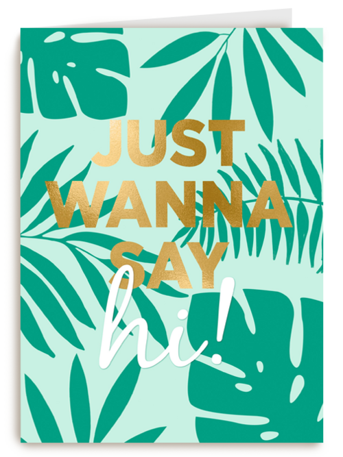 Kaart Hallmark | Op Kamp | Op Kamp Kaart Just Wanna Say Hi