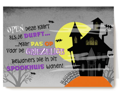 spookhuis op een berg