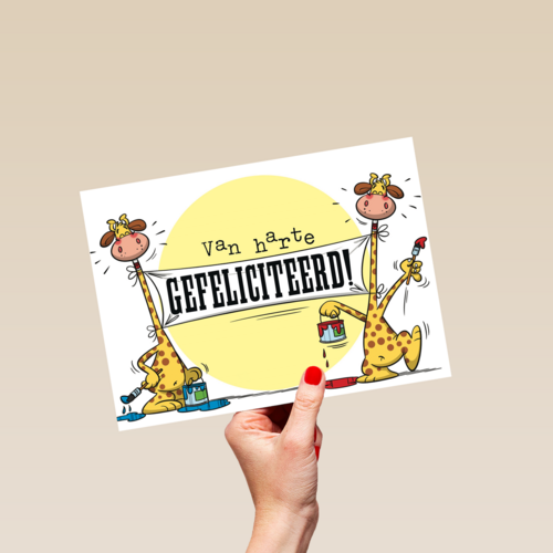 funny mail van harte gefeliciteerd giraffe