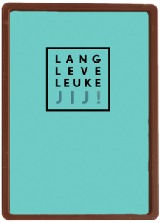 Verjaardagskaart man hip Lang leve leuke jij