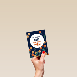 vaderdag kaart kersverse papa