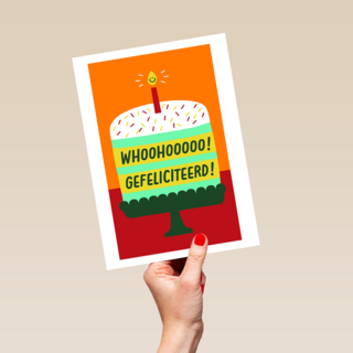 Verjaardagskaart Whoohoo Gefeliciteerd
