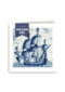 studio art kaart van schilderij met boot fijne verjaardag