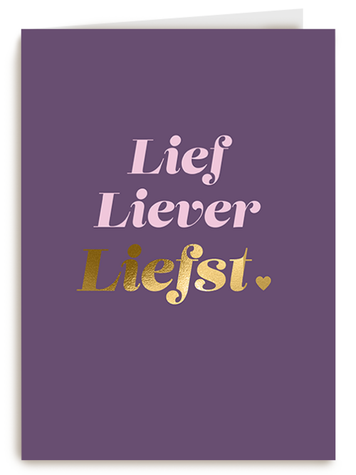 Kaart Hallmark | Huwelijksjubileum | Love Story Lief Liever Liefst