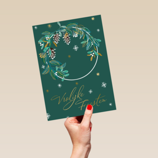 Stijlvolle kerstkaart