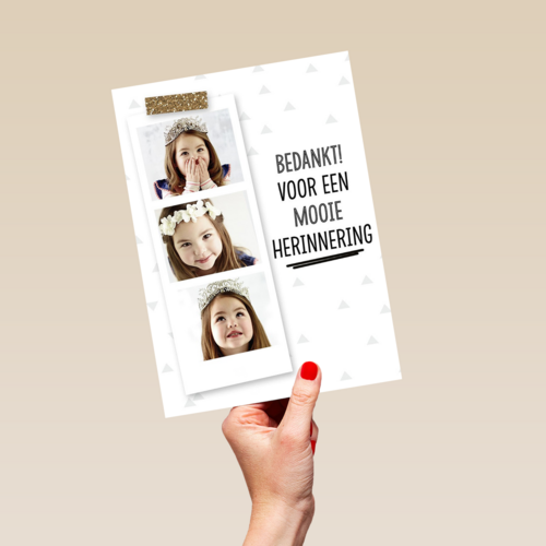 bedankt voor een mooie herinnering