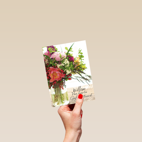 bloembos gefeliciteerd