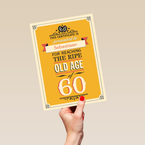 leeftijd zestig old age