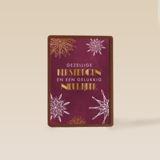 Stijlvolle kerstkaart kerststerren