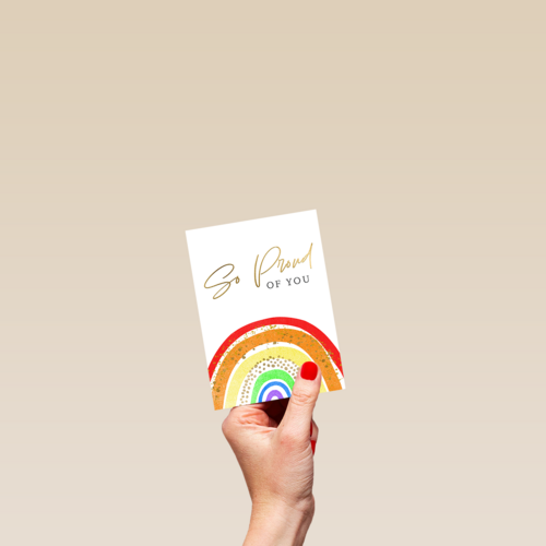 So proud of you rainbow