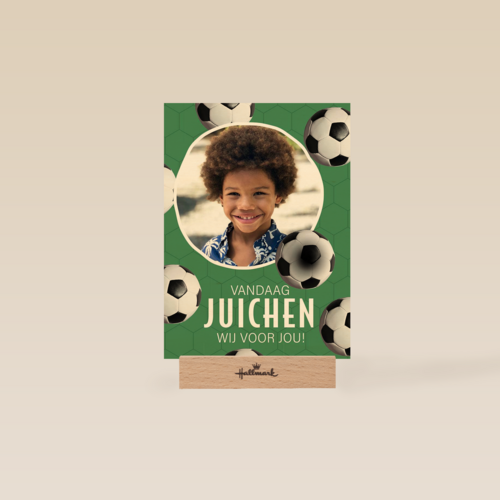 Fotokaart voetbal verjaardag