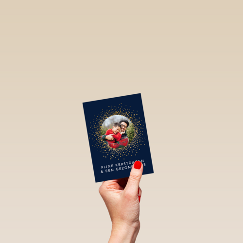 Fotokaart kerst gezond nieuwjaar 2025