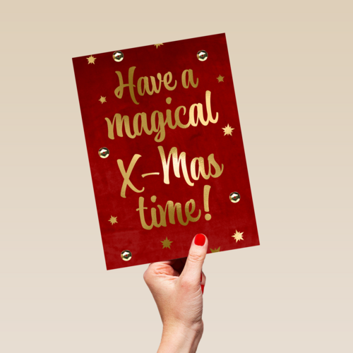 kerstkaart have a magical xmas time