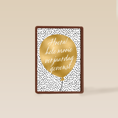 Verjaardagskaart man vrouw hip Gouden ballon