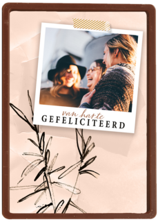 Verjaardag kaart foto hip van harte gefeliciteerd