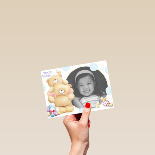 lieve forever friends pasen kaart met allemaal mooie paaseieren