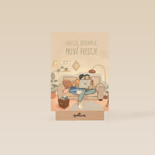 samenwonen kaart huisje boompje prive feestje