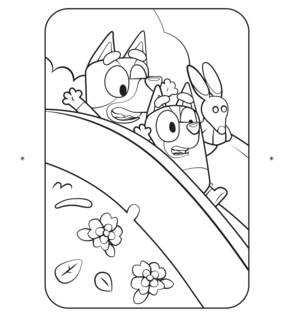 Bluey Grote Achtertuin Kleurboek